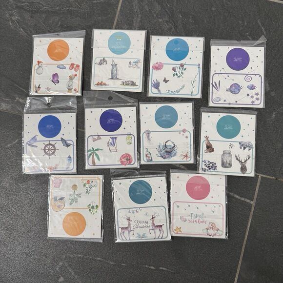 Washi‎ Stickers Lot Of 11 Scrapbooking Craft - Picture 2 of 3